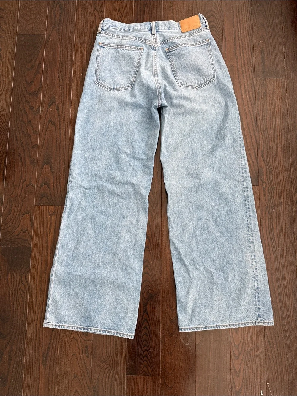 Aritzia Denim Forum Light Blue Wide Leg Jeans - Picture 4 of 5